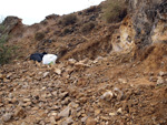 Grupo Mineralógico de Alicante. Exolotaciones de áridos y yeso. Cabezo del Polavar. Villena. Alicante