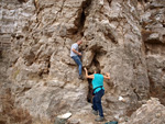 Grupo Mineralógico de Alicante.  Exolotaciones de áridos y yeso. Cabezo del Polavar. Villena. Alicante 