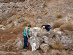 Grupo Mineralógico de Alicante.  Exolotaciones de áridos y yeso. Cabezo del Polavar. Villena. Alicante 