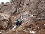 Grupo Mineralógico de Alicante. Exolotaciones de áridos y yeso. Cabezo del Polavar. Villena. Alicante