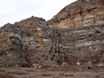 Grupo Mineralógico de Alicante. Exolotaciones de áridos y yeso. Cabezo del Polavar. Villena. Alicante