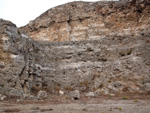 Grupo Mineralógico de Alicante. Exolotaciones de áridos y yeso. Cabezo del Polavar. Villena. Alicante