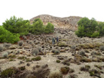 Grupo Mineralógico de Alicante. Exolotaciones de áridos y yeso. Cabezo del Polavar. Villena. Alicante