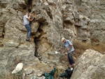 Grupo Mineralógico de Alicante. Exolotaciones de áridos y yeso. Cabezo del Polavar. Villena. Alicante