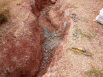 Grupo Mineralógico de Alicante. Afloramiento de Aragonito. Loma Badá. Petrer. Alicante