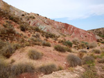 Grupo Mineralógico de Alicante. Afloramiento de Aragonito. Loma Badá. Petrer. Alicante