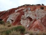 Grupo Mineralógico de Alicante. Afloramiento del Keuoer de Loma Badá. Petrer. Alicante