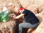 Grupo Mineralógico de Alicante.  Afloramiento del Keuoer de Loma Badá. Petrer. Alicante 