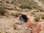 Grupo Mineralógico de Alicante. Afloramiento del Keuoer de Loma Badá. Petrer. Alicante