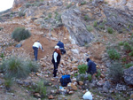 Grupo Mineralógico de Alicante. Explotación la Fuentecilla. Cabezo Polovar. Villena. Alicante