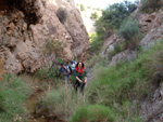 Grupo Mineralógico de Alicante. Paraje Barranco de Ojos. Aspe.  Alicante