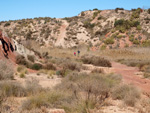 Grupo Mineralógico de Alicante. Afloramiento de Aragonito. Loma Bada. Petrer.  Alicante