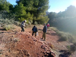 Grupo Mineralógico de Alicante. Paraje Barranco de Ojos. Aspe.  Alicante