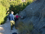 Grupo Mineralógico de Alicante. Paraje Barranco de Ojos. Aspe.  Alicante