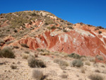 Grupo Mineralógico de Alicante. Afloramiento de Aragonito. Loma Bada. Petrer.  Alicante