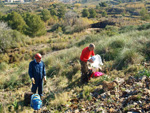 Grupo Mineralógico de Alicante. Paraje Barranco de Ojos. Aspe.  Alicante