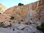 Grupo Mineralógico de Alicante. Cantera de Áridos Barranc de Cabiafic. Aigues de Busot. Alicante