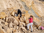 Grupo Mineralógico de Alicante. Cantera de çAridos Holcin. Busot. Alicante