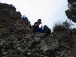 Grupo Mineralógico de Alicante. Cantera Barranco de la Mola. Sierra de Olta, Calpe. Alicante