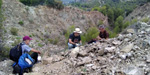 Grupo Mineralógico de Alicante.  Cantera Barranco de la Mola. Sierra de Olta, Calpe. Alicante 