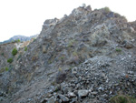 Grupo Mineralógico de Alicante. Cantera Barranco de la Mola. Sierra de Olta, Calpe. Alicante