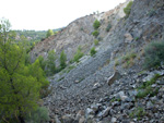 Grupo Mineralógico de Alicante. Cantera Barranco de la Mola. Sierra de Olta, Calpe. Alicante