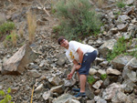 Grupo Mineralógico de Alicante.  Cantera Barranco de la Mola. Sierra de Olta, Calpe. Alicante 