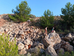 Grupo Mineralógico de Alicante.  Cantera de Áridos el Cantón. Abanilla. Murcia 