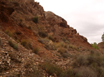 Estroncianita. Cantera de Áridos de Holcin. Busot. Alicante