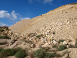   Calcita.Cantera de Áridos de Holcin. Busot. Alicante