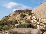   Calcita. Cantera de Áridos de Holcin. Busot. Alicante