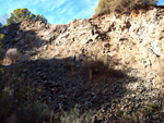 Cantera Barranco de la Mola. Sierra de Olta. Calpe. Alicante