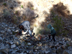 Grupo Mineralógico de Alicante.  Cantera Barranco de la Mola. Sierra de Olta. Calpe. Alicante 