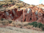 Afloramiento de Aragonito. Loma Bada. Petrer. Alicante