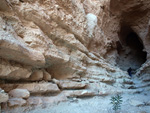 Afloramiento de marcasitas, Rambla en finca La Canyaeta Blanca, Agost, Alicante