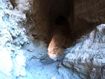 Grupo Mineralógico de Alicante.  Afloramiento de marcasitas, Rambla en finca La Canyaeta Blanca, Agost, Alicante 