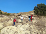 Afloramiento de marcasitas, Rambla en finca La Canyaeta Blanca, Agost, Alicante