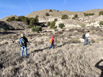 Afloramiento de marcasitas, Rambla en finca La Canyaeta Blanca, Agost, Alicante