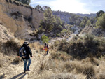 Afloramiento de marcasitas, Rambla en finca La Canyaeta Blanca, Agost, Alicante