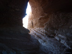 Afloramiento de marcasitas, Rambla en finca La Canyaeta Blanca, Agost, Alicante