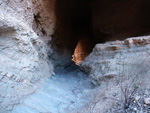 Afloramiento de marcasitas, Rambla en finca La Canyaeta Blanca, Agost, Alicante