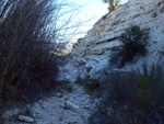   Afloramiento de marcasitas, Rambla en finca La Canyaeta Blanca, Agost, Alicante