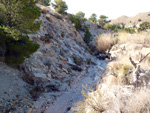   Afloramiento de marcasitas, Rambla en finca La Canyaeta Blanca, Agost, Alicante