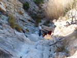    Afloramiento de marcasitas, Rambla en finca La Canyaeta Blanca, Agost, Alicante