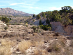    Afloramiento de marcasitas, Rambla en finca La Canyaeta Blanca, Agost, Alicante