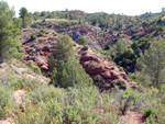 Grupo Mineralógico de Alicante.  Barranco de la  Terzaga. Camporrobles. Valencia 