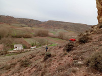 Grupo Mineralógico de Alicante. Afloramiento de Aragonito. Arbujuelos. Soria