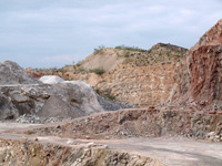 Explotación de Yeso Las Amoladoras. Verdegas. Alicante   