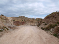 Explotación de Yeso Las Amoladoras. Verdegas. Alicante   