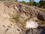 Grupo Mineralógico de Alicante. Explotaciones de yesos. Loma de las Indias. La Alcoraia. Alicante